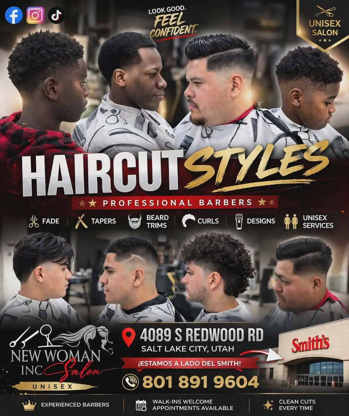 Estilos de corte: fades, tapers, recortes de barba y más