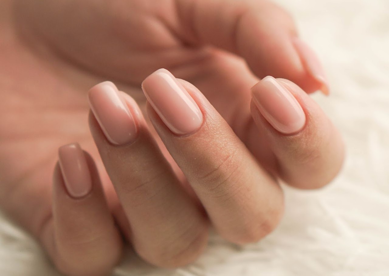 Freshly manicured natural nails